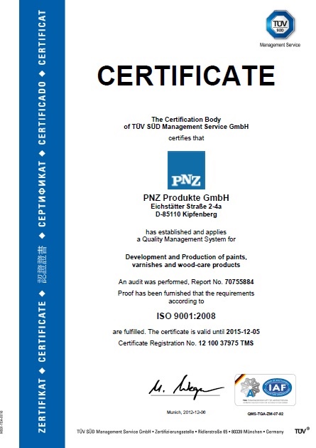Certifikát ISO 9001